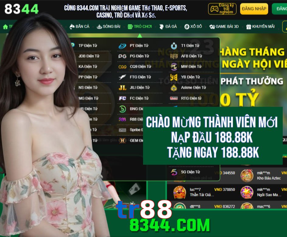 Casino Trực Tuyến Trò Chơi Được Yêu Thích Tại tr88
